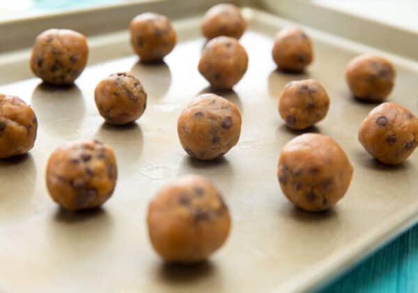 Peanut Butter Chocolate Chip Cookie Dough Protein Balls