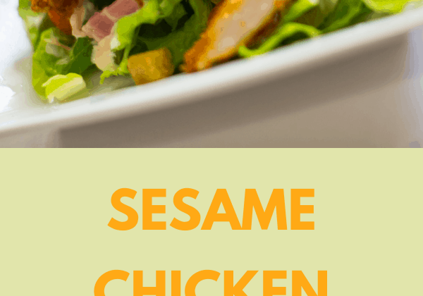 Sesame Chicken With Fennel and Orange Salad