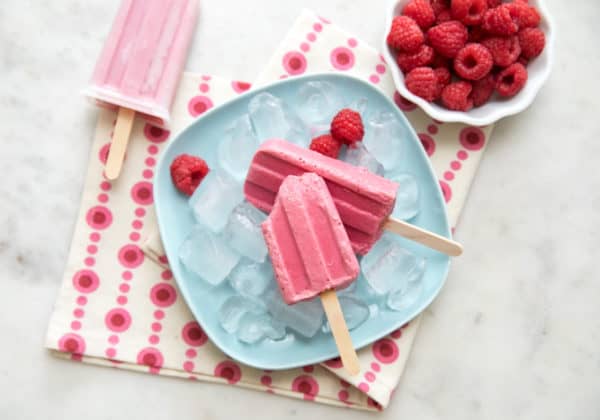 healthy raspberry creamsicles