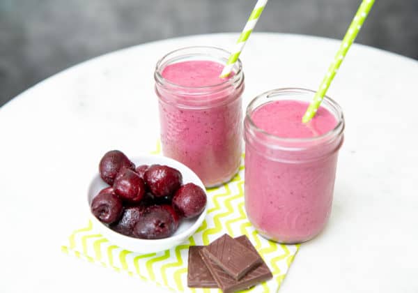 Kid-approved Chocolate Cherry Smoothie