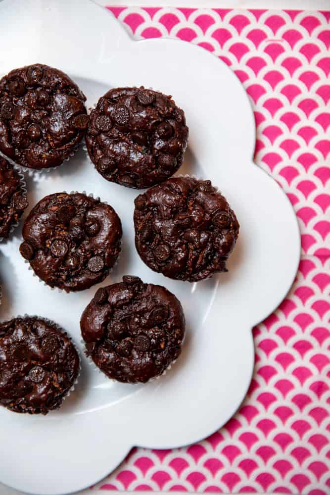flourless chocolate zucchini muffins that can be made in the blender