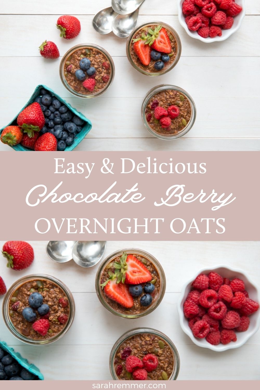 This chocolatey overnight oatmeal recipe is just as nutritious as it is delicious. Your kids will feel like they’re having a treat! Top with berries of your choice, and you’ve got yourself a balanced breakfast!  