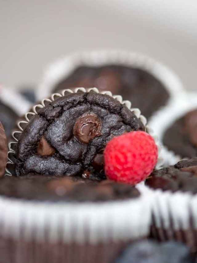 Flourless Chocolate Lentil Protein Muffins Recipe