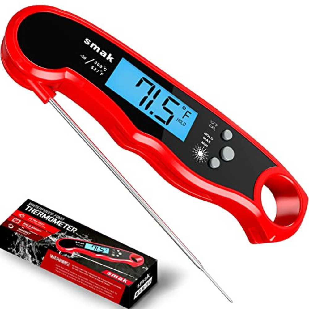 close up of a digital thermometer