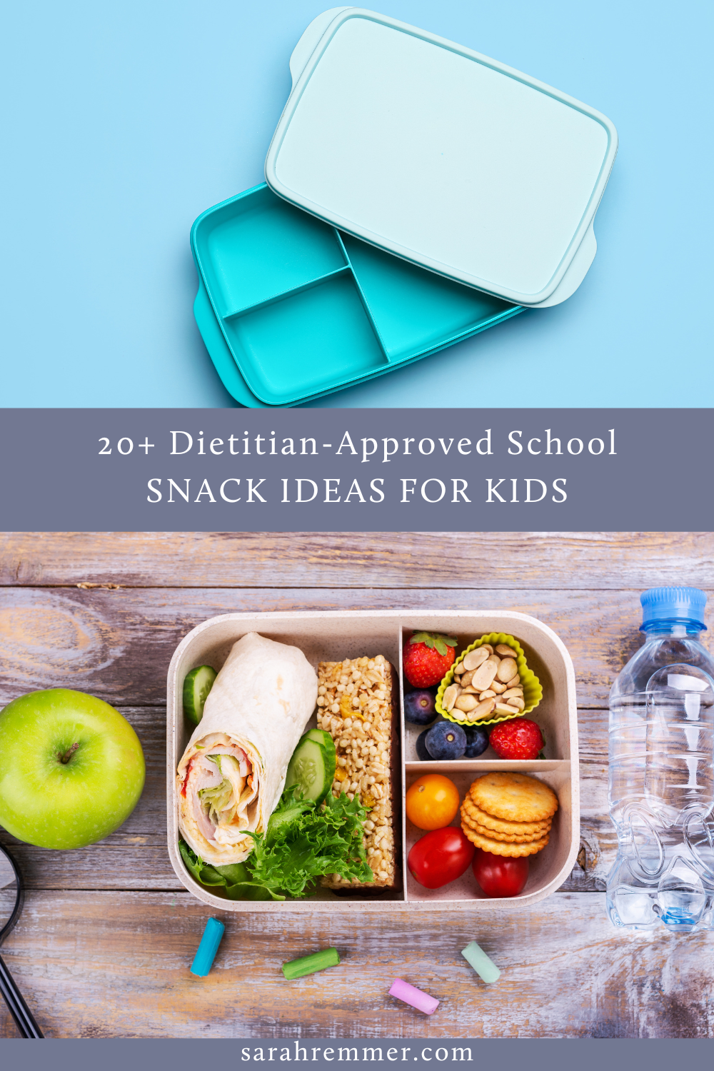 Do you ever find yourself in a “slump” when it comes to coming up with school snack ideas for your kids? As a dietitian mom, here's a list of snack ideas!