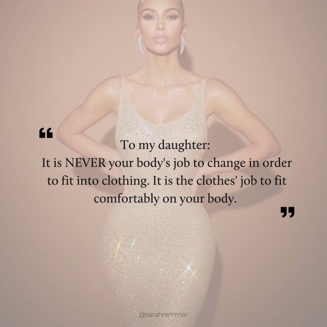 ED trigger warning. I’m saddened (and sickened) to see the headlines today, featuring Kim K at the Met Gala, after losing 16 lbs in 3 weeks in order to fit into a dress. What disturbs me even more is the fact that this is being applauded, condoned and normalized in the media. I repeat: disordered eating and dangerous weight loss practices are being praised and normalized in the name of fashion, for ALL eyes to see. This is a disgusting display of diet culture and just a reminder that we have so SO far to go. This will happen and our kids will be exposed to it. But I assure you that the messages and narrative at home is what matters most. It is what will stick; what will become your child’s inner dialogue. Inquiring and curious kids need to know that this isn’t ok, nor is it healthy or beautiful. In fact, it’s dangerous. Clothing is meant to fit your body. Not the other way around. ❤️