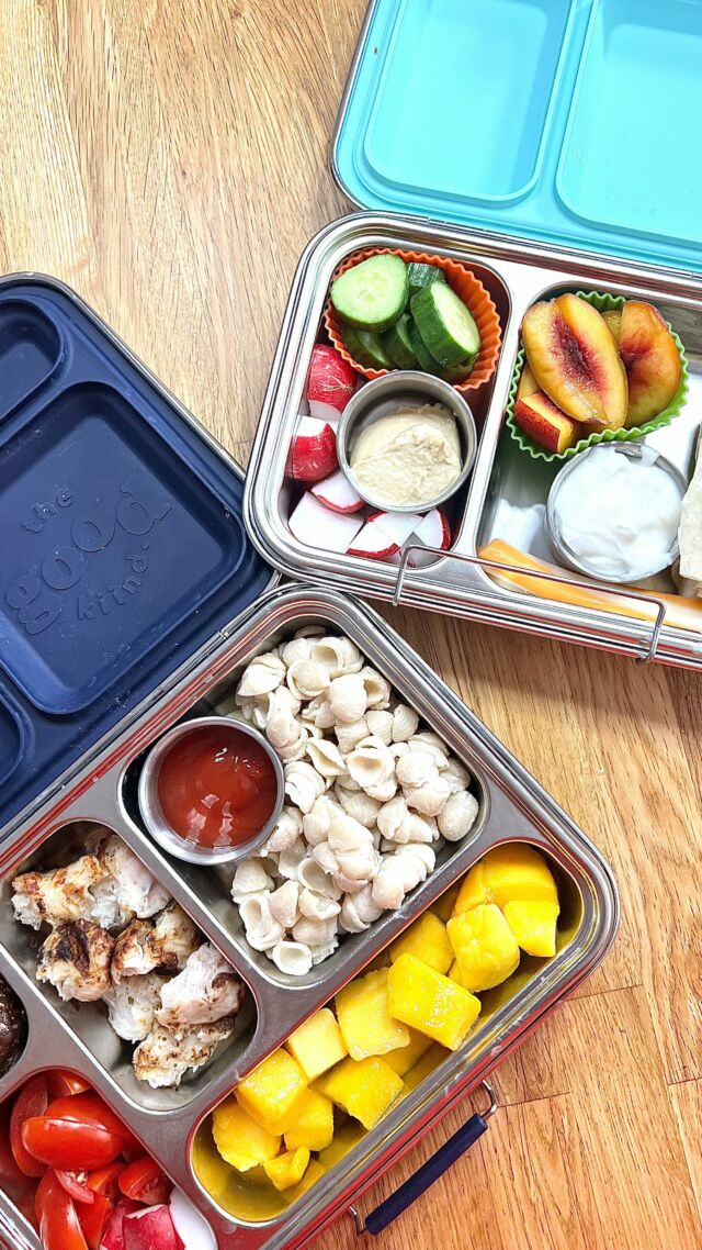 It’s back to school time and as a dietitian and mom of 3, I’ve partnered with my friends at @whataboutwheat to make your lunch-packing experience as seamless and under-complicated (is that a word?!) as possible! In other words, let’s give ourselves a break as parents and keep school lunches simple 🙌🏻
 
Enter: Sarah’s rule of 4!

I always include 4 key items in my child’s lunch, and then after that, fill in the gaps with extras if needed. My rule of 4 is as follows:
 
#1: Something with colour (aka a fruit and/or vegetable). These can be fresh, frozen or canned (whatever works best for you). Fruits and veggies contain dietary fibre, vitamins and minerals and they add a punch of colour to your child’s lunch 🍓
 
#2: Something for energy: Carbohydrate-rich starchy foods like bread, tortillas, and pasta are not only going to provide your kids with fuel and energy, but also dietary fibre, vitamins, minerals AND … pleasure (let’s be honest). Whether they’re whole grain or white, they’re ALL good. In Canada, white, wheat-based foods are always fortified with essential micronutrients like iron, niacin, riboflavin and folic acid, so your kiddos aren’t missing out! 🍞
 
#3: Something with staying power: I always include a protein-rich food to help my kiddos feel fuller longer and extend their energy levels. Things like leftover or deli meat, Greek yogurt, cheese, hummus, or seeds are some of my go-tos 🧀
 
#4: Something snacky: This can be a granola bar, crackers, dried fruit bar, a cheese string, homemade energy bite or muffin 🥨
 
Oh, and as a bonus, I often throw in something sweet, just because!
 
To fill in the gaps, you can add more of any of the above (for example, I often include at least one fruit + one vegetable) and maybe an extra starchy carb or protein-rich food. It’s up to you! 😉
 
Don’t forget to get your kiddos involved in some of the decision-making, because this will help to nurture their relationship with food, and increase the likelihood that their lunch will actually get eaten. 😘

#whataboutwheat #canadianwheat #canadianfarmers #backtoschool #schoollunch